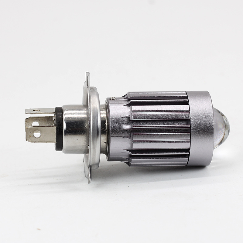 Stone Fence motorkerékpár LED fényszóró H4, kettős csatlakozás, alumínium ház, 12V, 30W, közeli és távoli fény