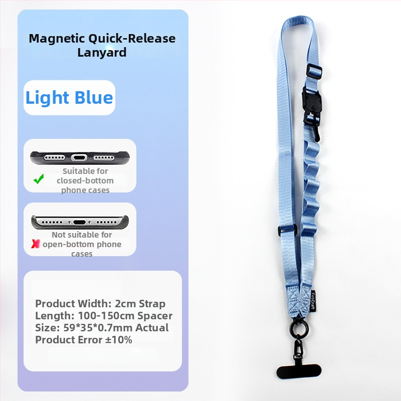 Lanyard pentru telefon, din nylon, cataramă din metal, unisex, ambalaj individual