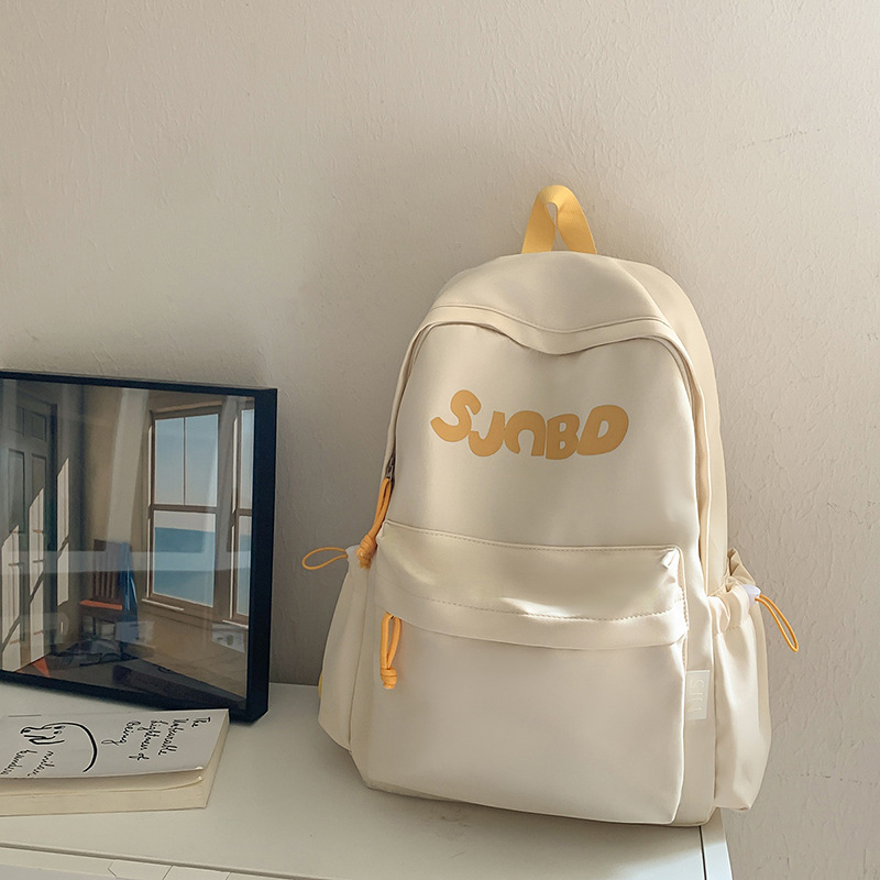 Uniszex hátizsák egyetemi stílusban, nylonból, görbe vállpántokkal, betűdizájn, kapacitás 20–35L, kompatibil 14 hüvelykes laptophoz, rendkívül könnyű, utazáshoz