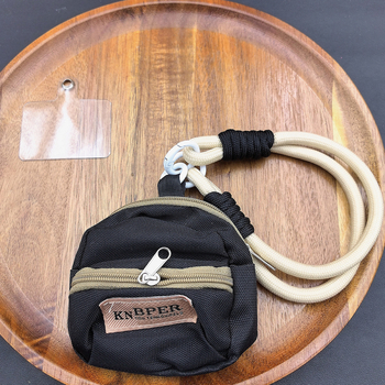 Lančić za mobitel — pleteni dizajn, poliester materijal, metalna kopča, unisex stil