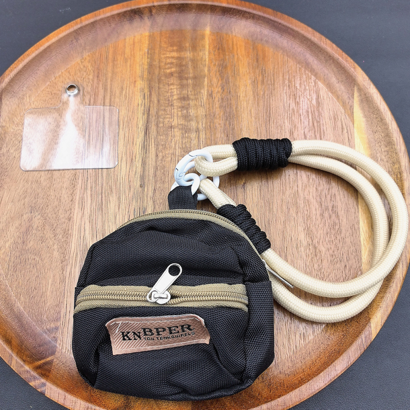 Lančić za mobitel — pleteni dizajn, poliester materijal, metalna kopča, unisex stil