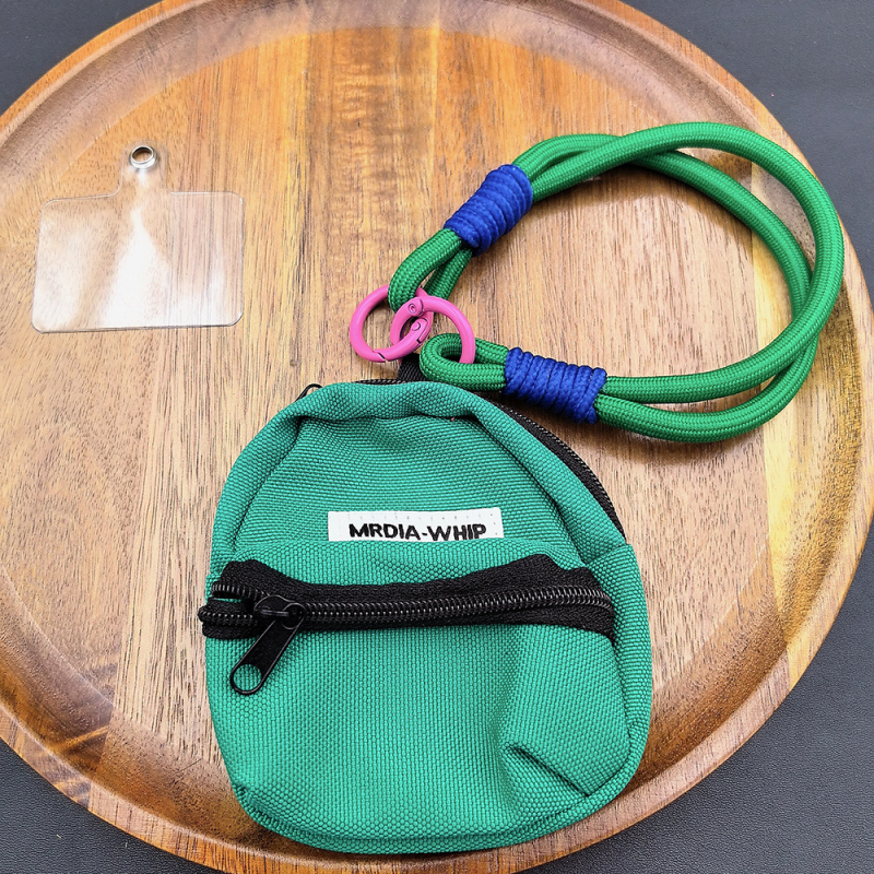 Lančić za mobitel — pleteni dizajn, poliester materijal, metalna kopča, unisex stil