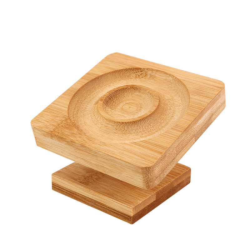 Stalak za izlaganje nakita – okrugli drveni pladanj za narukvice, umjetnički stil, tehnika bušenja, brend Hi Purple