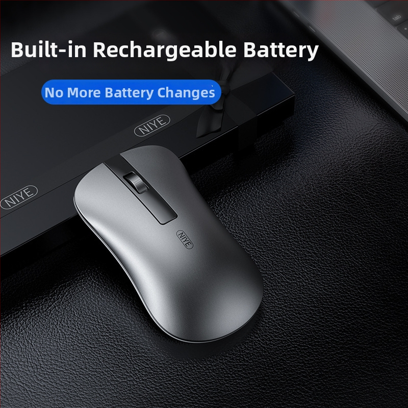 XM10 безжична мишка с двойна свързаност 2.4G/Bluetooth, 1600 DPI, USB интерфейс, 4 бутона, презареждаща се