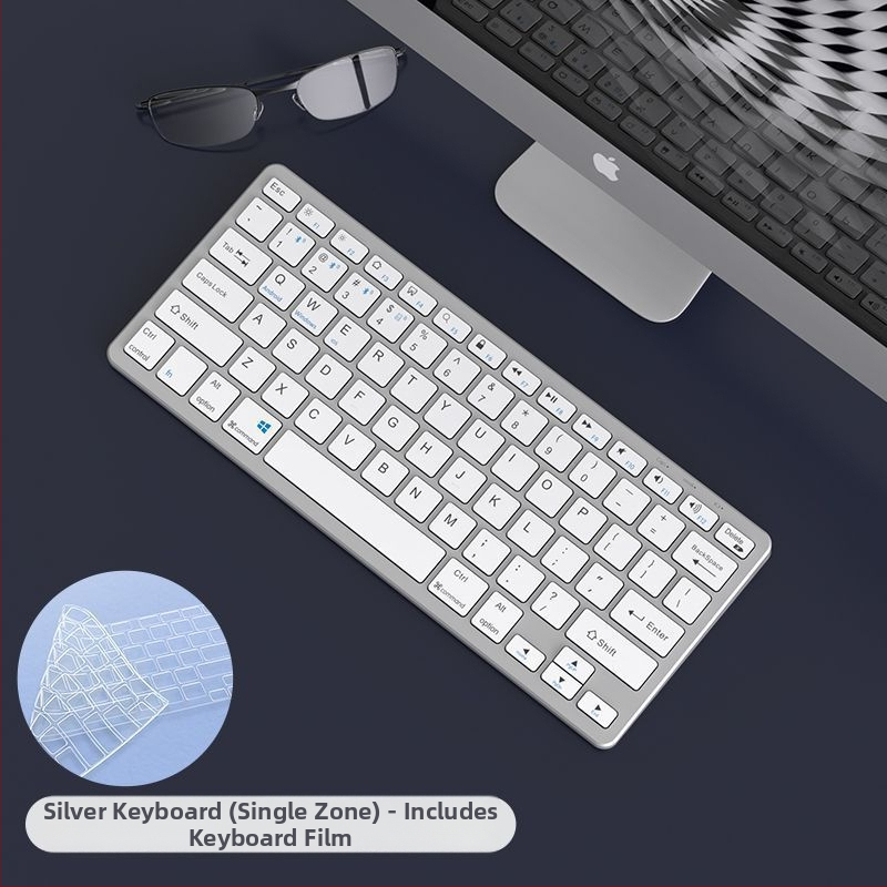 Bezdrôtový set klávesnice a myši Bluetooth, nabíjateľný, tichý pre kancelárske použitie, pre notebook a tablet, USB/2.4G/Bluetooth pripojenie