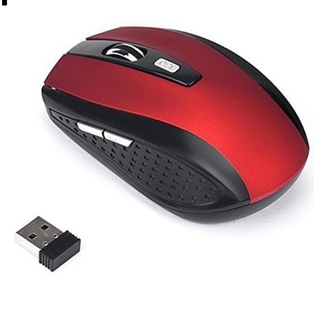 Bežična miška s 2,4 GHz povezivanjem, USB sučelje, 1200 DPI, 6 tipki, kompatibilna s prijenosnim računalima