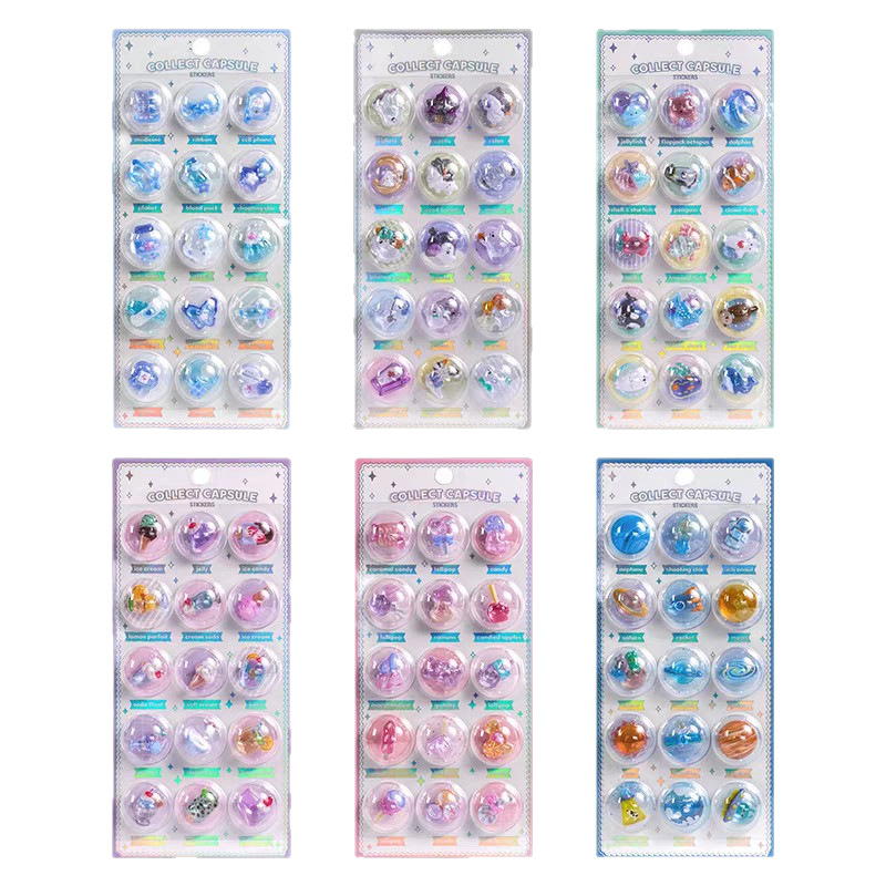 3D релефен кристален стикер за деца – карикатура стил, изработка: стикер, артикул BUH, Без персонализация