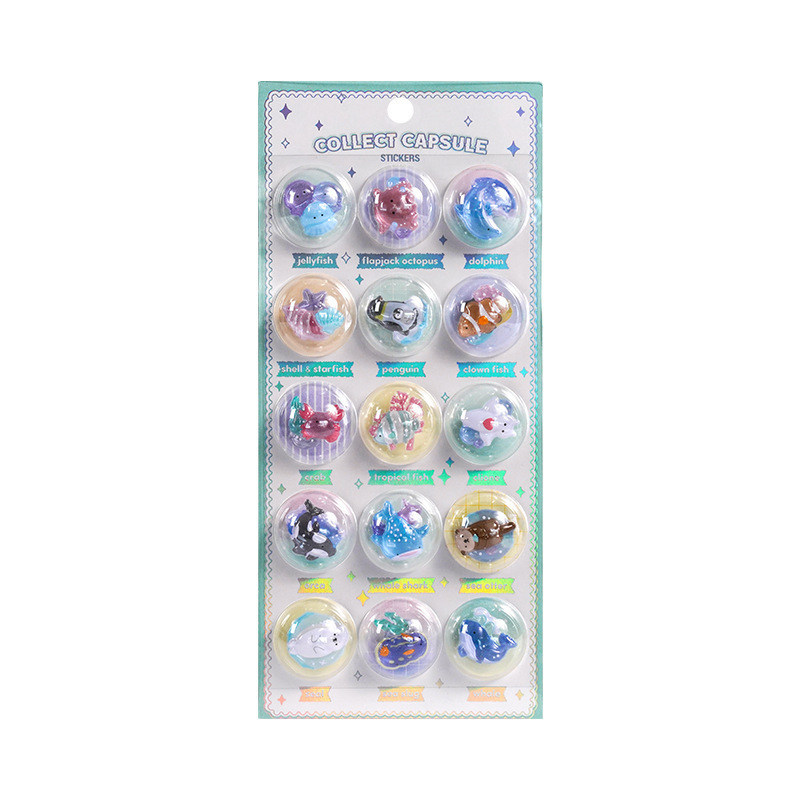 3D релефен кристален стикер за деца – карикатура стил, изработка: стикер, артикул BUH, Без персонализация