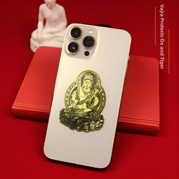 Nálepky na telefón a tabletu s témou Šťastný Buddha, Dvanásť znamení zverokruhu a Osem ochráncov; Kov, UV tlač, Nový čínsky štýl
