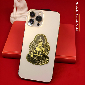 Nálepky na telefón a tabletu s témou Šťastný Buddha, Dvanásť znamení zverokruhu a Osem ochráncov; Kov, UV tlač, Nový čínsky štýl