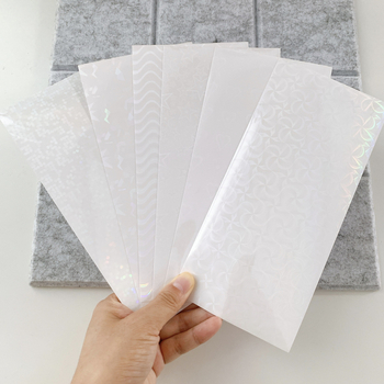 Телефонен прозрачен стикер с лазерен ефект, принт, лепило, Bensheng, сладък стил