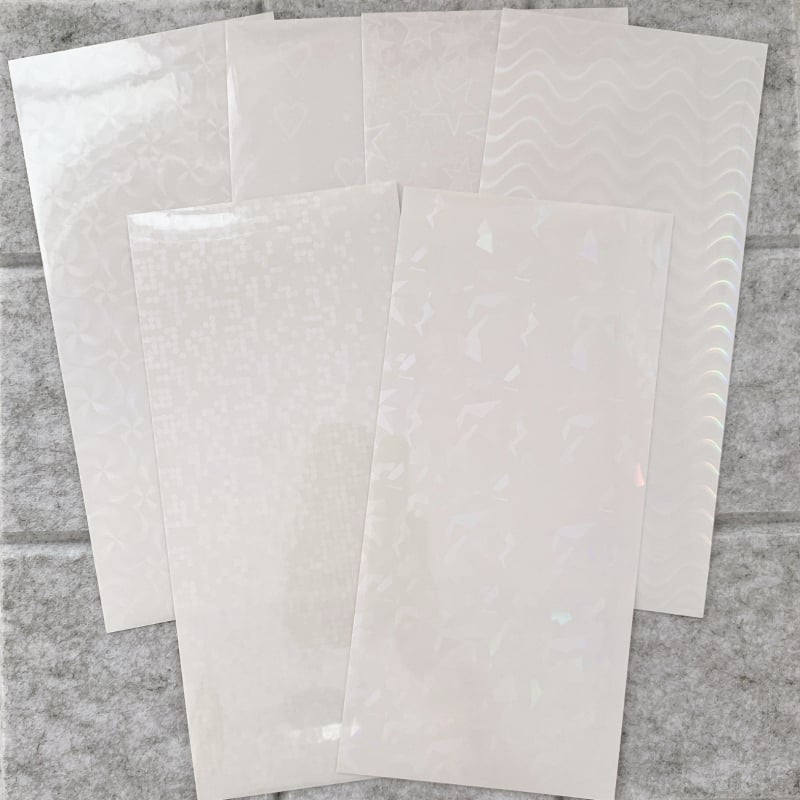 Телефонен прозрачен стикер с лазерен ефект, принт, лепило, Bensheng, сладък стил