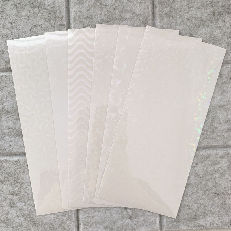 Телефонен прозрачен стикер с лазерен ефект, принт, лепило, Bensheng, сладък стил