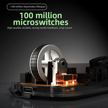 Гейминг мишка с безжична станция за зареждане, RGB макро програмиране, модел X1 Predator, 1200 dpi, 6 нива DPI, 5 бутона, обхват 1,8 м