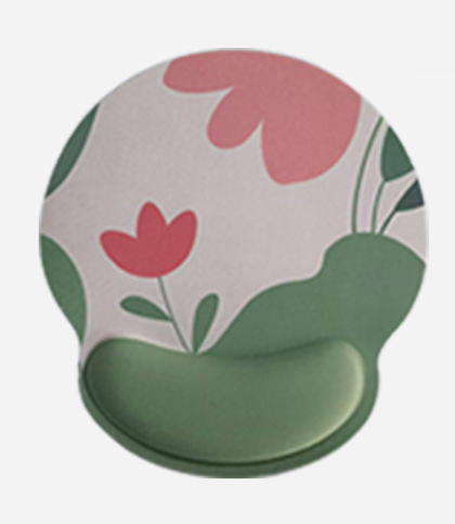 Gumená podložka pod zápästie na kancelársku klávesnicu – kreslený štýl, jednostranná, ručne vyrobená, prispôsobiteľná