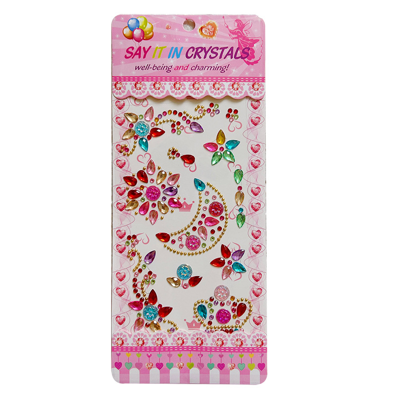 Gyerek DIY készlet: 24 darab akril 3D kristály matrica, kézműves