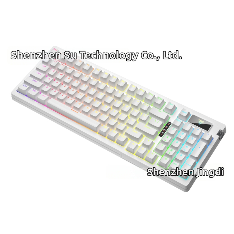 G98 mechanická klávesnica – bezdrôtové tri režimy (Bluetooth, 2.4G, USB), hot‑swap spínače, RGB podsvietenie, pre hry