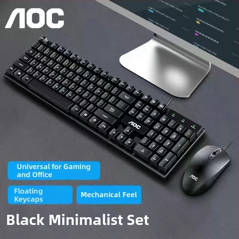 Set tipkovnice i miša, gaming tipkovnica s 103 tipke, USB kabelska veza, za stolno računalo, bez pozadinskog osvjetljenja