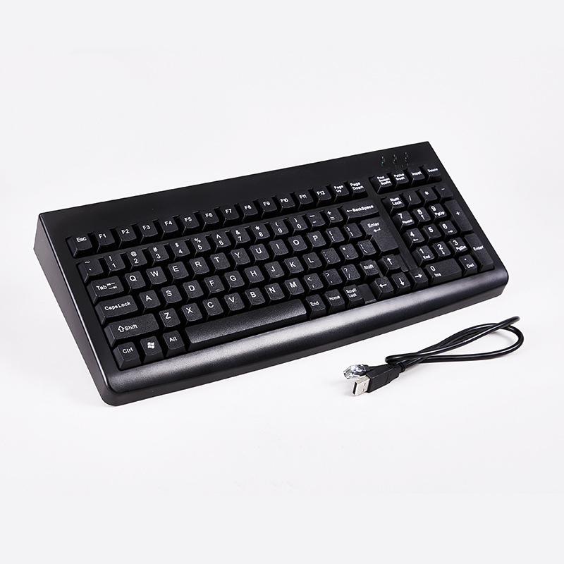 Tastatură pentru casă de marcat, 101 taste, cablată, interfață USB/PS2, ABS plastic, impermeabil