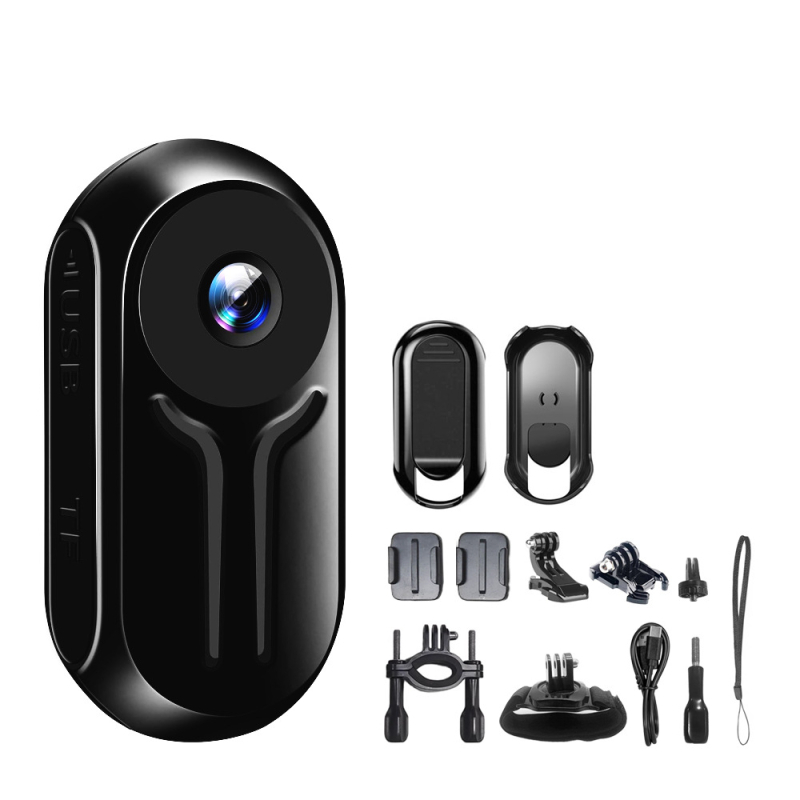 4K мини спортна камера за заснемане на домашни любимци и за шлем - 0,85-инчов LCD, TF карта, MD20, ABS корпус, 3–5 часа живот на батерията