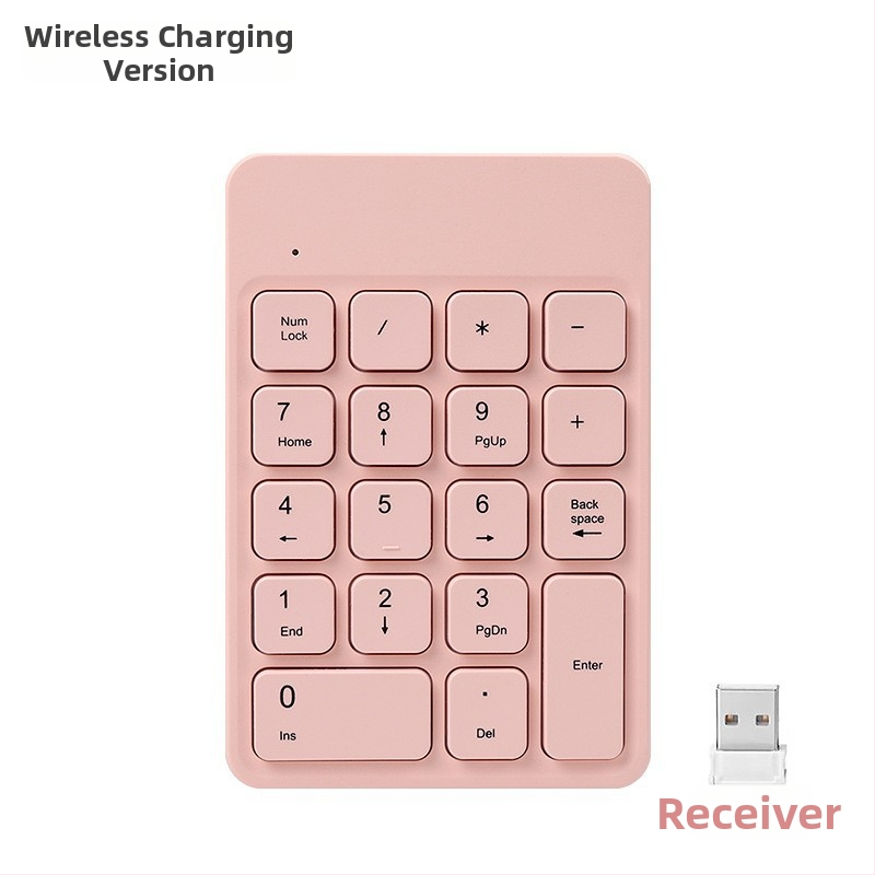 HW157 цифрова клавиатура с 18 клавиши, двойна свързаност (жична и безжична), презареждаща се, USB Plug-and-Play, с подложка за китката