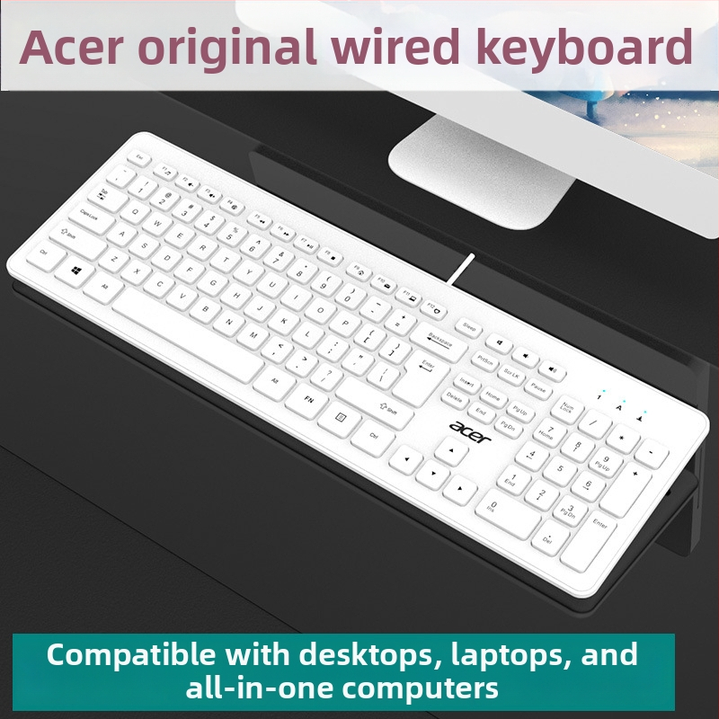 Acer OAK920 tastatură cu fir (108 taste, USB, corp ABS, Crater Architecture, fără iluminare)