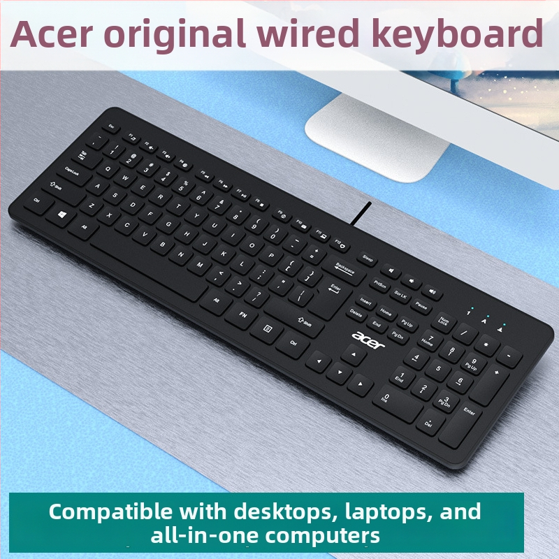Acer OAK920 tastatură cu fir (108 taste, USB, corp ABS, Crater Architecture, fără iluminare)