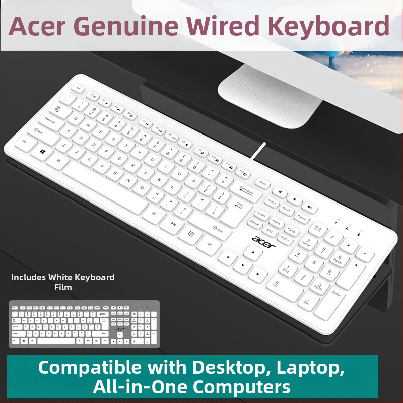 Acer OAK920 tastatură cu fir (108 taste, USB, corp ABS, Crater Architecture, fără iluminare)