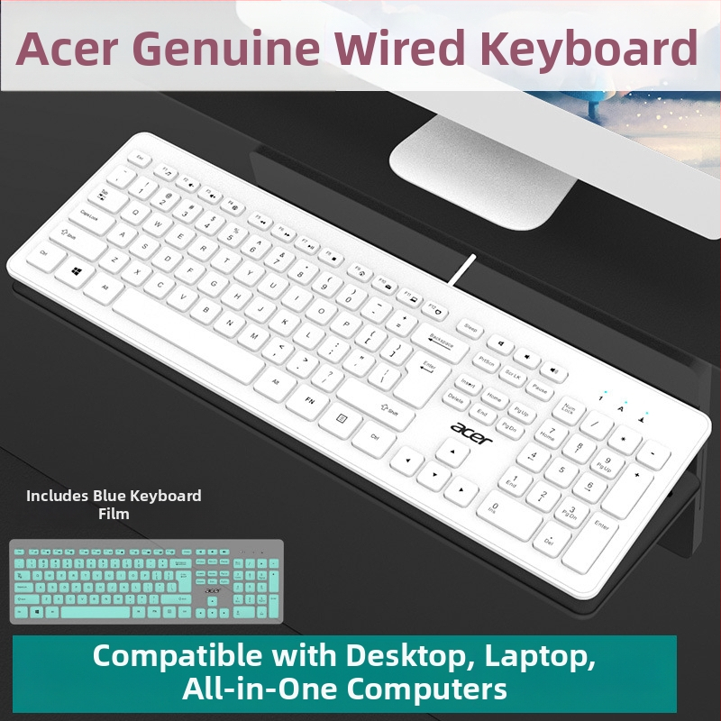 Acer OAK920 tastatură cu fir (108 taste, USB, corp ABS, Crater Architecture, fără iluminare)