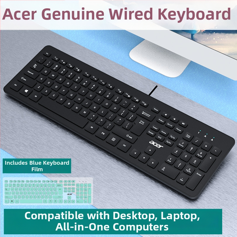 Acer OAK920 tastatură cu fir (108 taste, USB, corp ABS, Crater Architecture, fără iluminare)