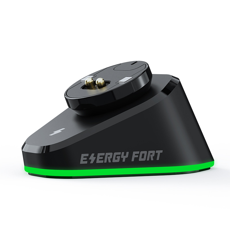 Зарядна база за мишка Logitech — USB интерфейс, 1,2 м кабел, 1000 DPI оптична резолюция, ABS корпус, 50 г