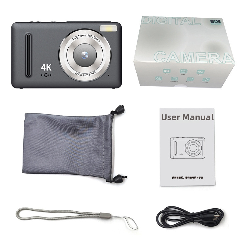 HD digitālā kamera kampusa kartēm ar 24MP CMOS sensoru, 18x optiskais zoom, 2,4 collu HD LCD ekrāns, periskopa objektīvs, Full HD 1080p