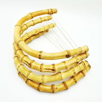 U formos bambusinė rankena maišui su natūraliu bambuko jungtimi – bagažo aksesuaras