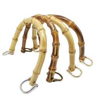 U formos bambusinė rankena maišui su natūraliu bambuko jungtimi – bagažo aksesuaras