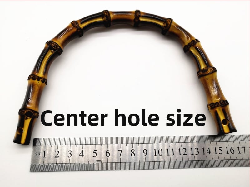 U formos bambusinė rankena maišui su natūraliu bambuko jungtimi – bagažo aksesuaras