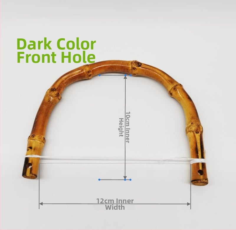 U formos bambusinė rankena maišui su natūraliu bambuko jungtimi – bagažo aksesuaras