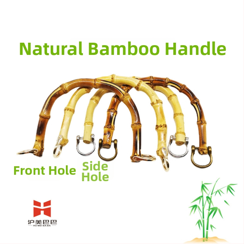 U formos bambusinė rankena maišui su natūraliu bambuko jungtimi – bagažo aksesuaras