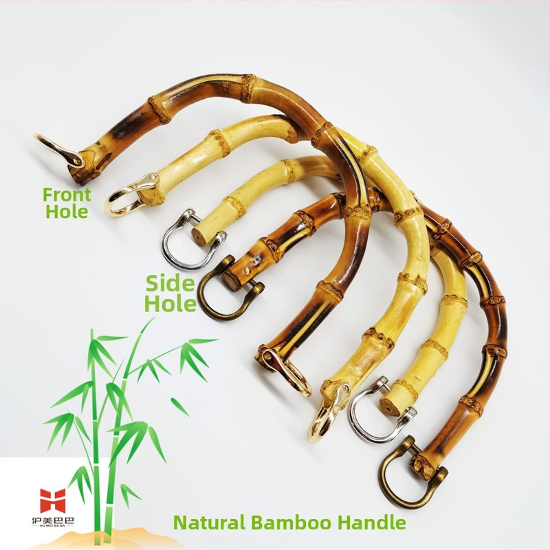 U-kujuline bambusest koti käepide loodusliku bambuse ühendusega – pagasi aksessuaar
