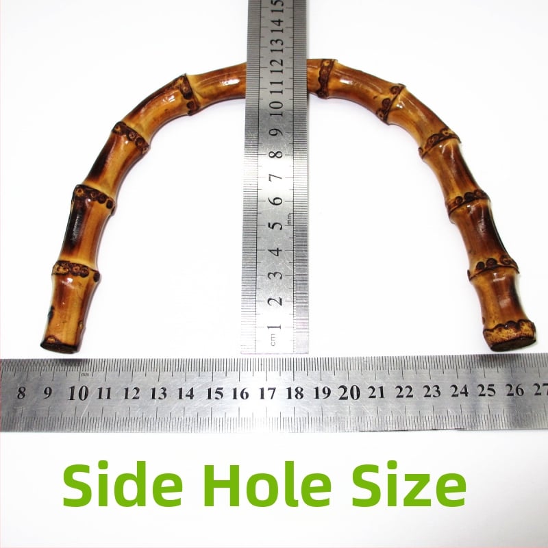 U formos bambusinė rankena maišui su natūraliu bambuko jungtimi – bagažo aksesuaras