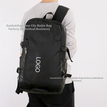 Batoh z nylonu, vodeodolný, objem 36–55 L, kompatibilný s 15-palcovým notebookom, zakrivené ramenné popruhy, mestský štýl