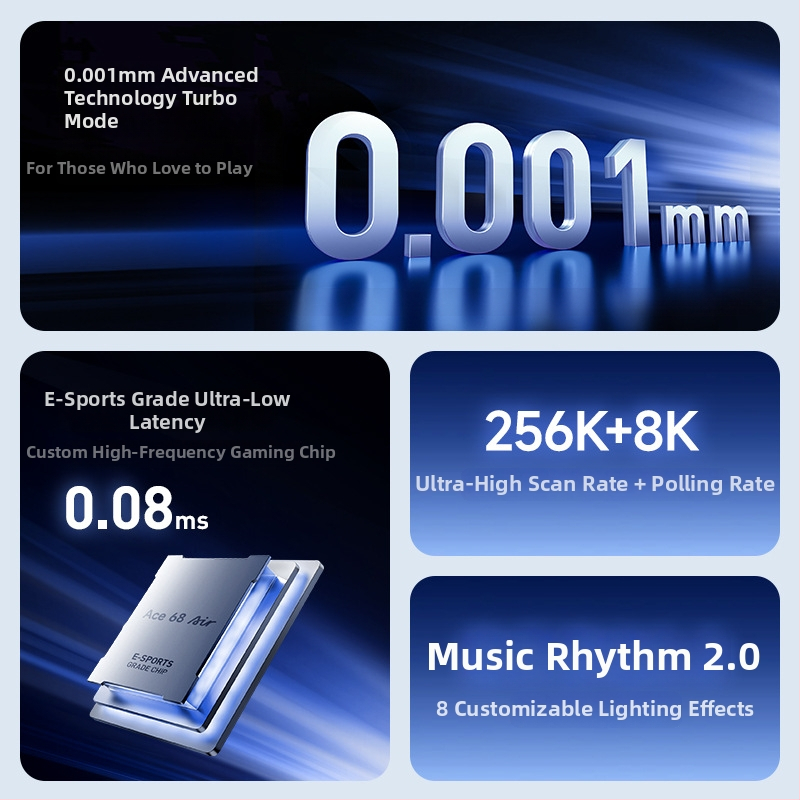 Herná klávesnica s Taishan magnetickou osou, až 87 kláves, káblové pripojenie, RGB podsvietenie