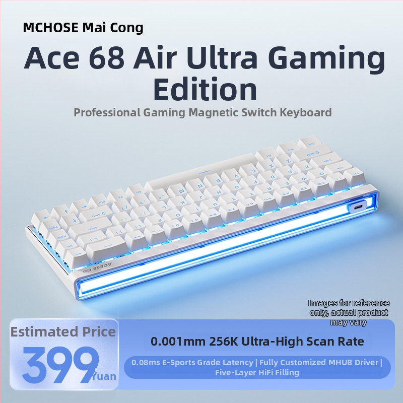 Herná klávesnica s Taishan magnetickou osou, až 87 kláves, káblové pripojenie, RGB podsvietenie