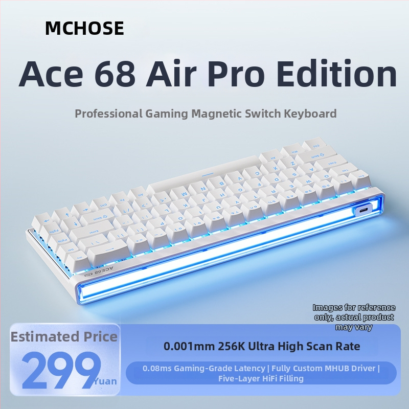 Herná klávesnica s Taishan magnetickou osou, až 87 kláves, káblové pripojenie, RGB podsvietenie