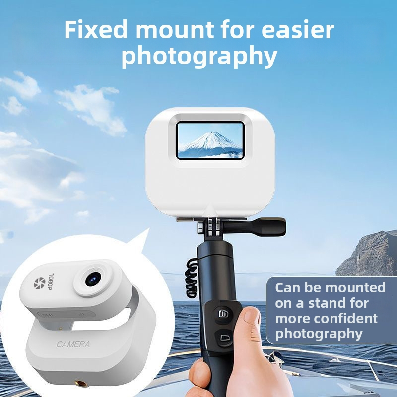 Nothing DM-10 darbības kamera ar magnētisko uzlādi, 1080p video, atmiņas kartes glabāšana, plastmasas korpuss