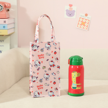 Pirkinių krepšys, modelis: arbatininko krepšys, karikatūros raštas, Oxford audinys, universalius