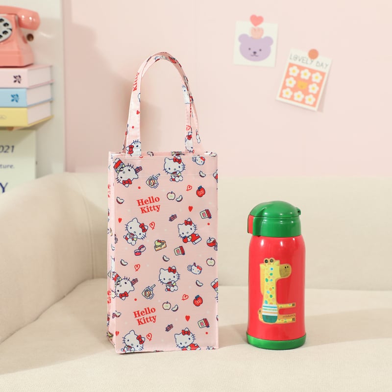 Pirkinių krepšys, modelis: arbatininko krepšys, karikatūros raštas, Oxford audinys, universalius