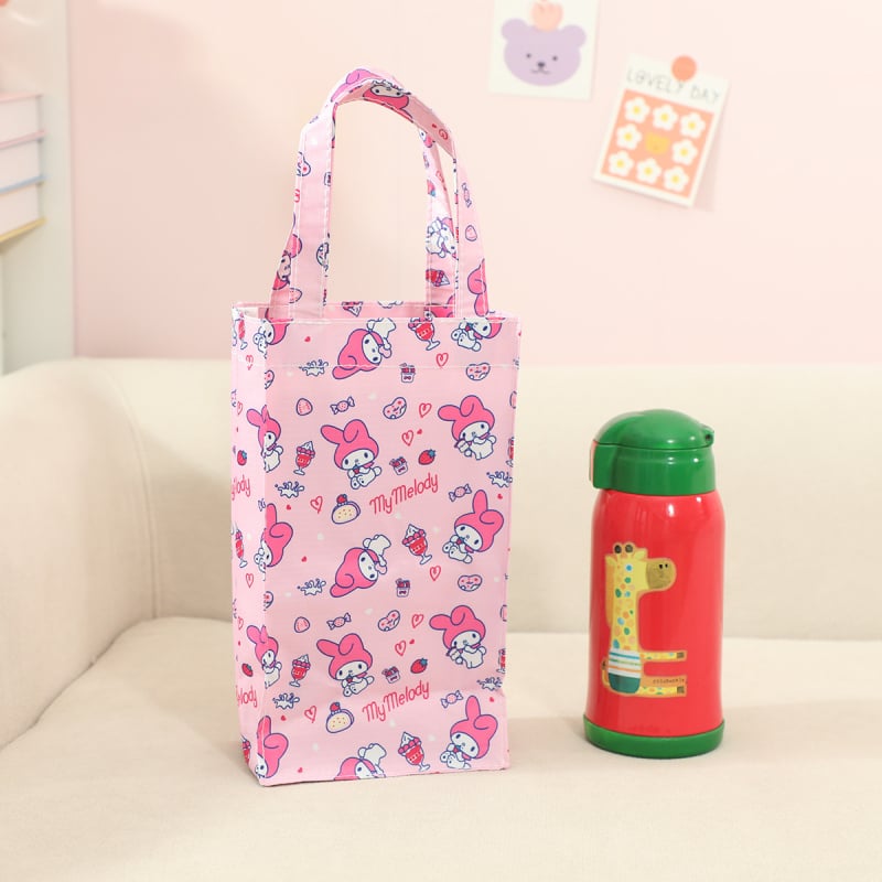 Pirkinių krepšys, modelis: arbatininko krepšys, karikatūros raštas, Oxford audinys, universalius