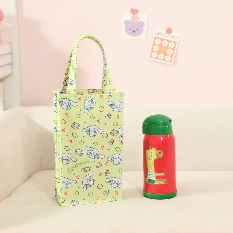 Pirkinių krepšys, modelis: arbatininko krepšys, karikatūros raštas, Oxford audinys, universalius