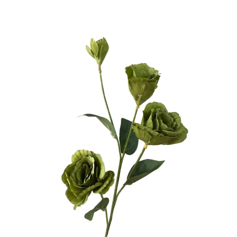 Umjetni lisianthus buket, 6 glav, svilen cvijet, injekcijsko lijevanje, za vjenčanja i dnevni dekor