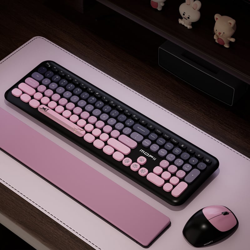 Belaidės klaviatūros ir pelės komplektas, Modelis 666, USB klaviatūra, USB pelė, Mofii